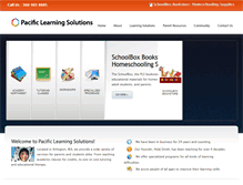 Tablet Screenshot of pacificlearningsolutions.com